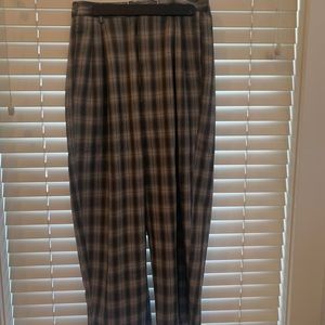 URBAN OUTFITTERS PLAID PLEATED TROUSERS
